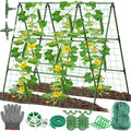Cucumber Trellis for Raised Bed, 50x 54 inch A-Frame Garden Trellis for by tetutor