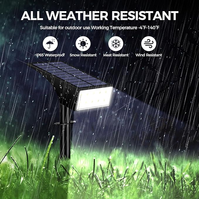 12Pack Solar Spot Lights Outdoor, Solar Lights Outdoor Waterproof - Image 4