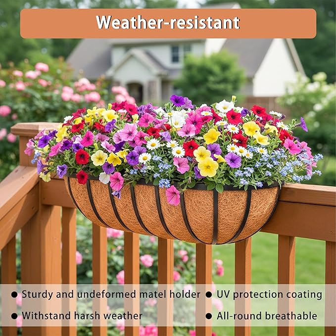 36'' Window Box Railing Planter - Image 3
