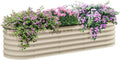 Outsunny 6.5' x 2' x 1.4' Galvanized Raised Garden Bed Kit, Outdoor Metal by Outsunny