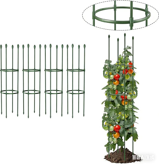Round Heavy Duty Tomato Cage by LOMNYIY