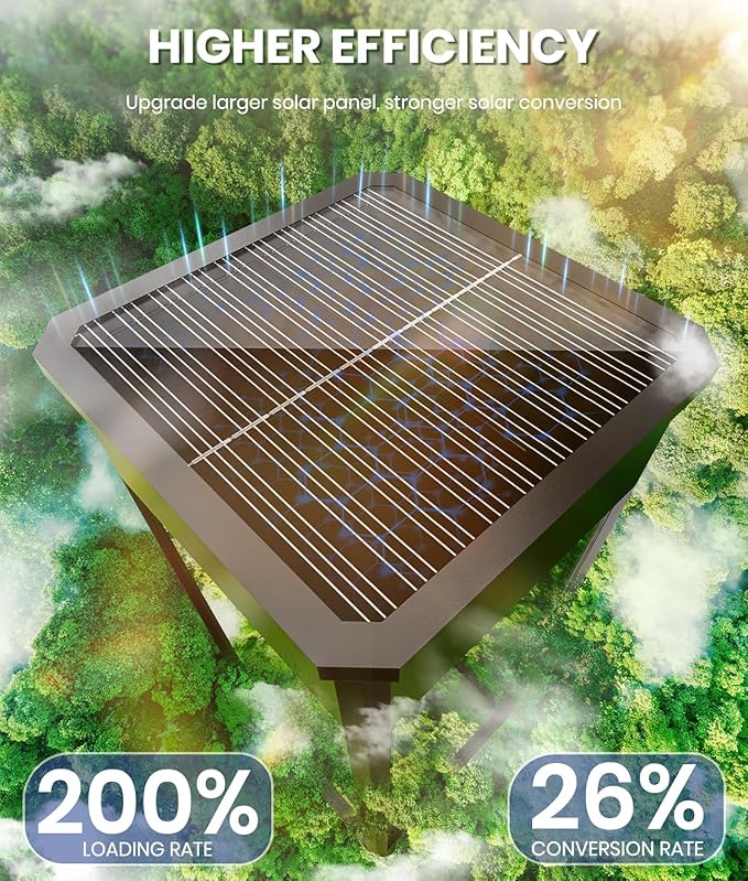 Solar Pathway Lights Outdoor, 2 Pack Solar Garden Lights IP65 Waterproof - Image 2
