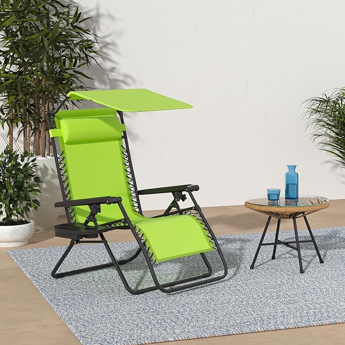 Best Choice Products Folding Zero Gravity Outdoor Recliner Patio Lounge Chair - Image 2