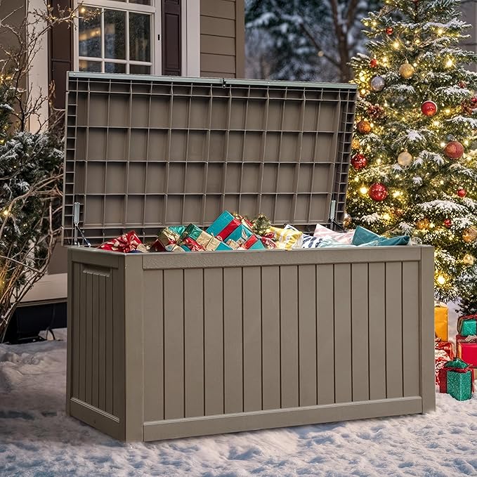 YITAHOME 230 Gallon Outdoor Storage Deck Box, Weather-Resistant Resin, Versatile - Image 9