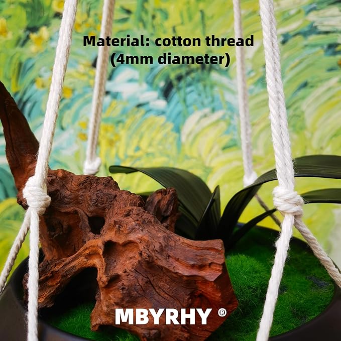 Macrame Plant Hanger 2 Pcs Hanging Planters - Image 5
