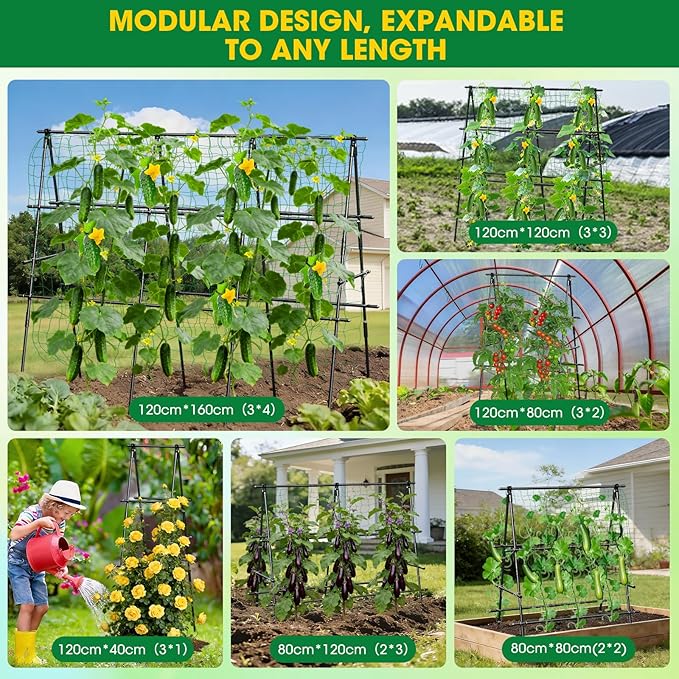 Cucumber Trellis, Metal Garden Trellis - Image 5