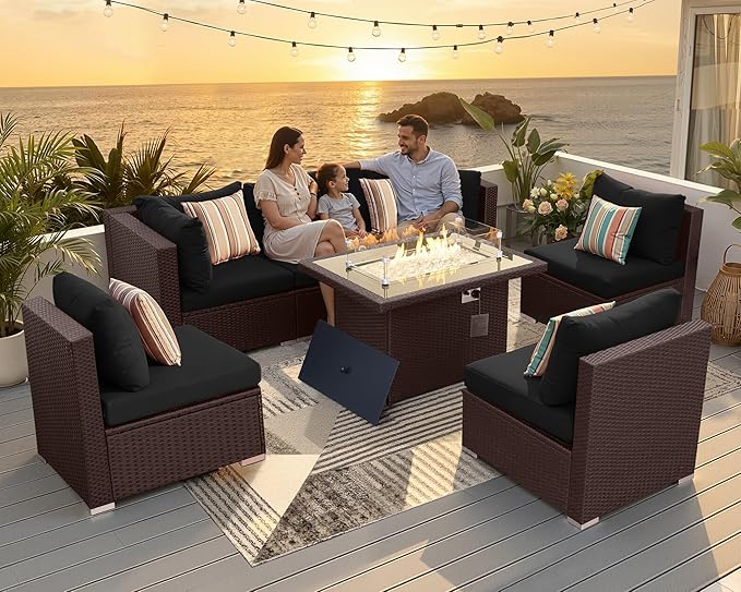 NICESOUL 7 Piece Outdoor Patio Furniture Set - Image 2