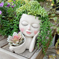 Face Plant Pot - Double Flower Pots by ASDFG