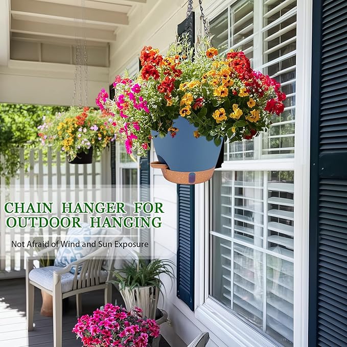 Hanging Planters for Indoor Plants 8 Inch, 2 Pack Hanging Baskets for Plants - Image 5
