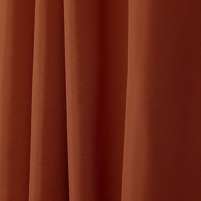 NICOLE MILLER NEW YORK Canvas Indoor/Outdoor Grommet Top Curtain Panel Pair - Image 2
