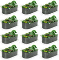 A ANLEOLIFE 12-Set 8X4X2 ft Galvanized Raised Garden Bed Kit, Oval Metal Deep by AAnleolife