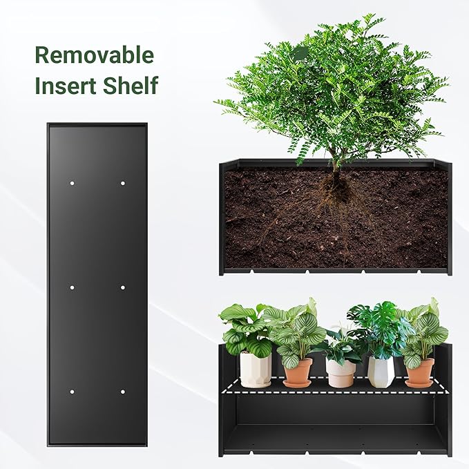 Metal Planter Box 46” x 16” x 16”, Tall Planter Box - Image 4