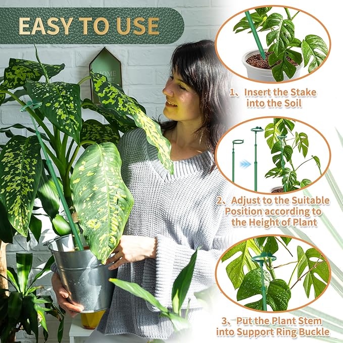 Telescoping Plant Stakes, Plant Sticks Support Tall - Image 4