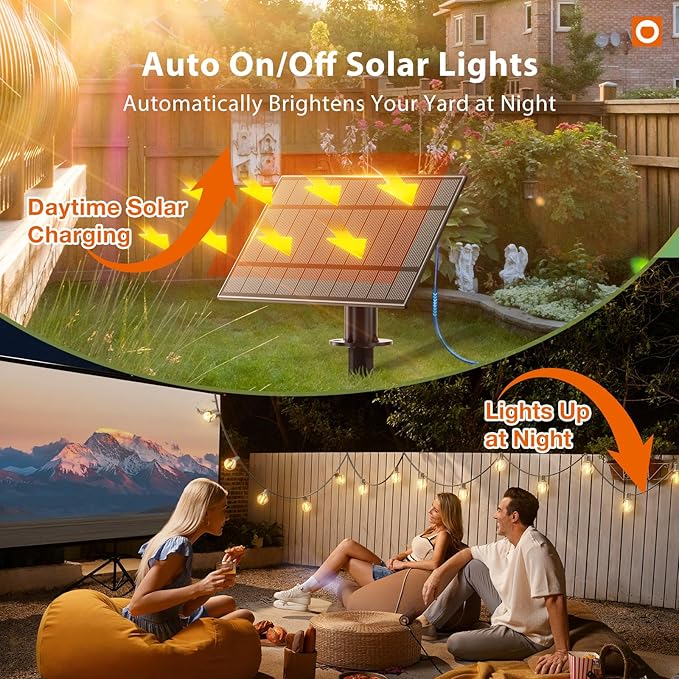 addlon 100FT Solar String Lights Outdoor - Image 5