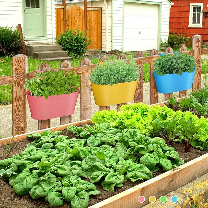 MADHOLLY Railing Planter with Drainage Holes - Image 7