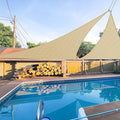 E&K Sunrise 16' x 16' x 16' Sun Shade Sail Triangle Canopy Shade Cover UV Block by EKSUNRISEINC