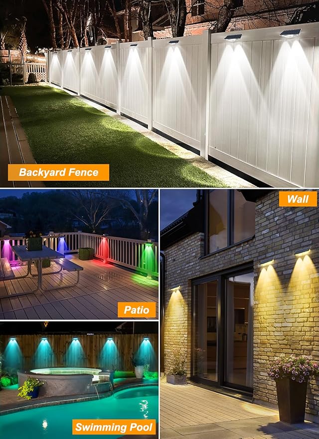 Solar Fence Lights, Fence Light Solar Powered - Image 7