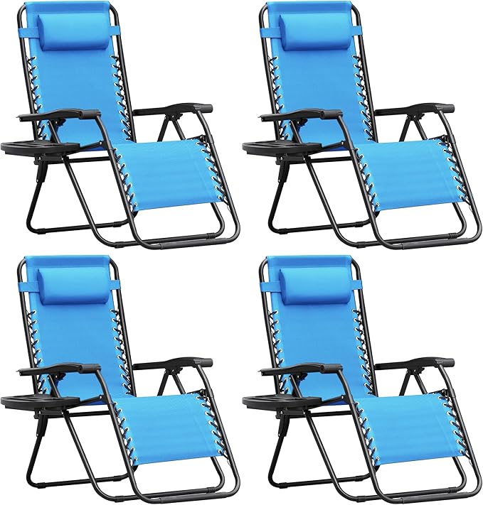 Homall Zero Gravity Chair Patio Folding Lawn Outdoor Lounge Gravity Camp by Homall