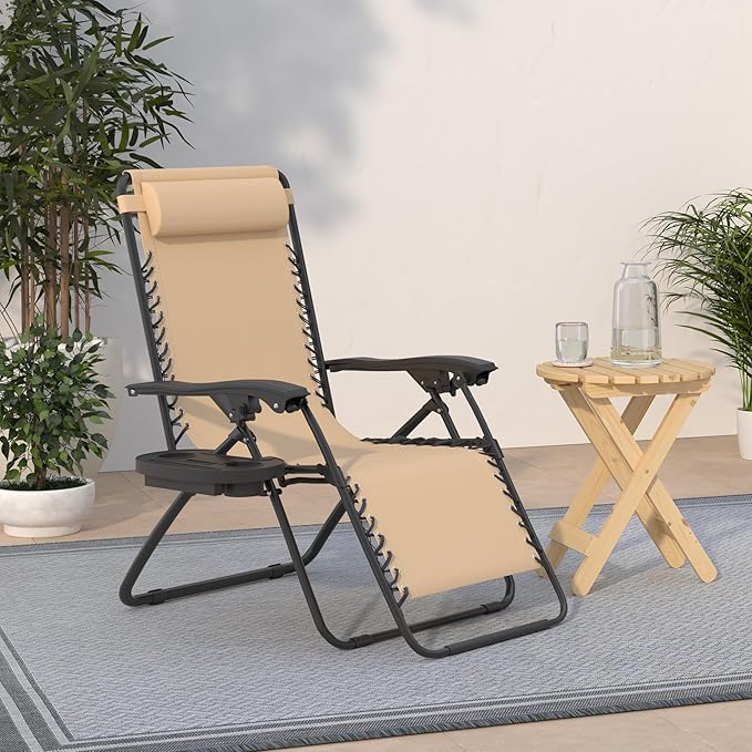 Best Choice Products Set of 2 Adjustable Steel Mesh Zero Gravity Lounge Chair - Image 2