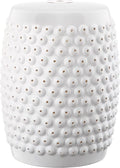 Safavieh Castle Gardens Collection Stella Nail Head White Glazed Ceramic Garden by SAFAVIEH
