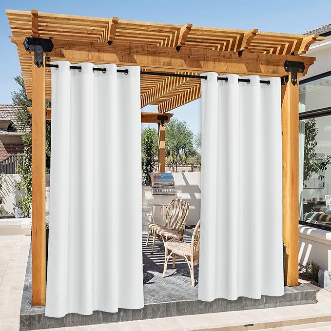 NICETOWN Canvas Waterproof Outdoor Curtains by NICETOWN