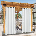 NICETOWN Canvas White Outdoor Curtains by NICETOWN
