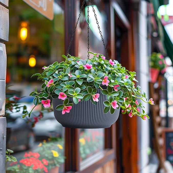 T4U 12 Inch Large Hanging Planters - Image 8
