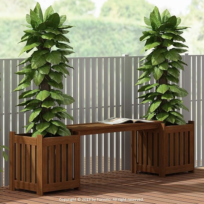 FURINNO FG19455 Tioman Hardwood Outdoor Lifestyle Flowerbox - Image 2
