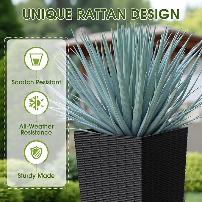 Devoko Resin Tall Planters - Image 2