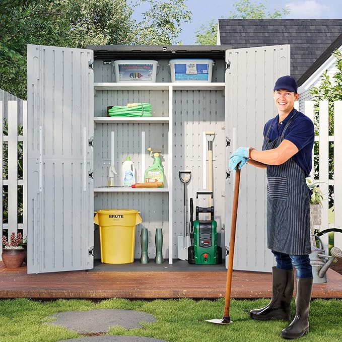 Aoxun Outdoor Resin Storage Shed - Image 3
