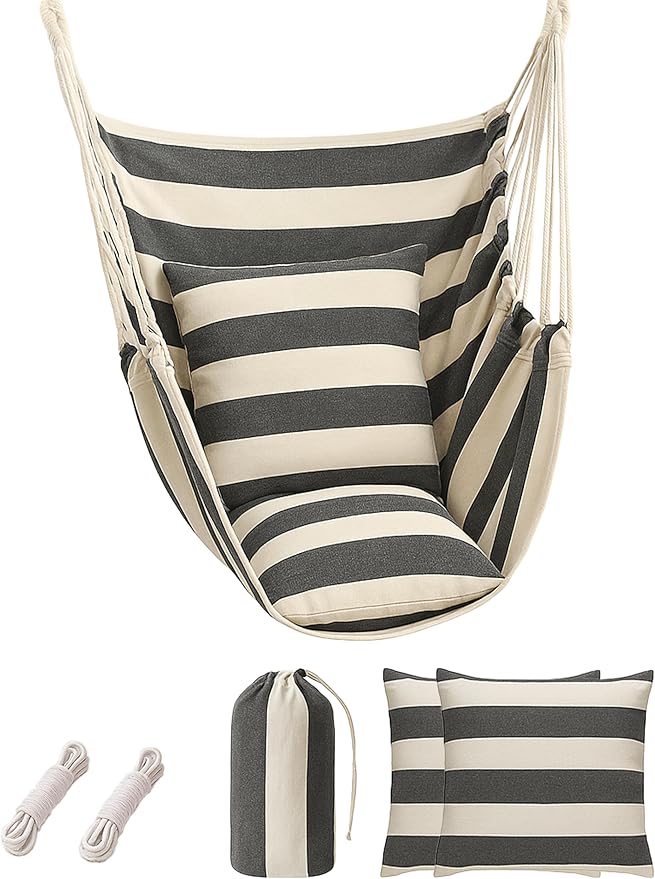 Hammock Chair Swing 2 Cushions Included by Unknown
