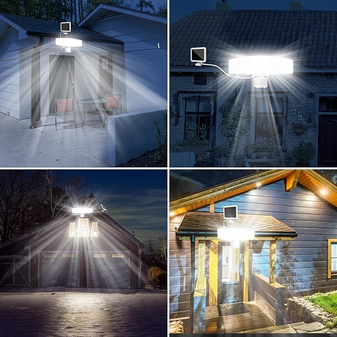 Energetic Solar Outdoor Lights, 1800LM 150 LED Security Motion Sensor Outdoor - Image 7