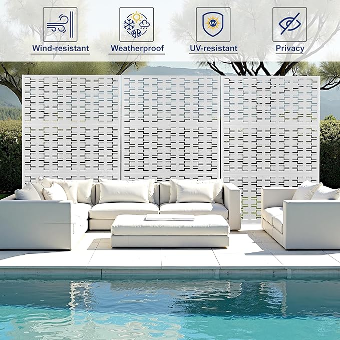 Outdoor Privacy Screen, Freestanding Privacy Fence Panels - Image 3