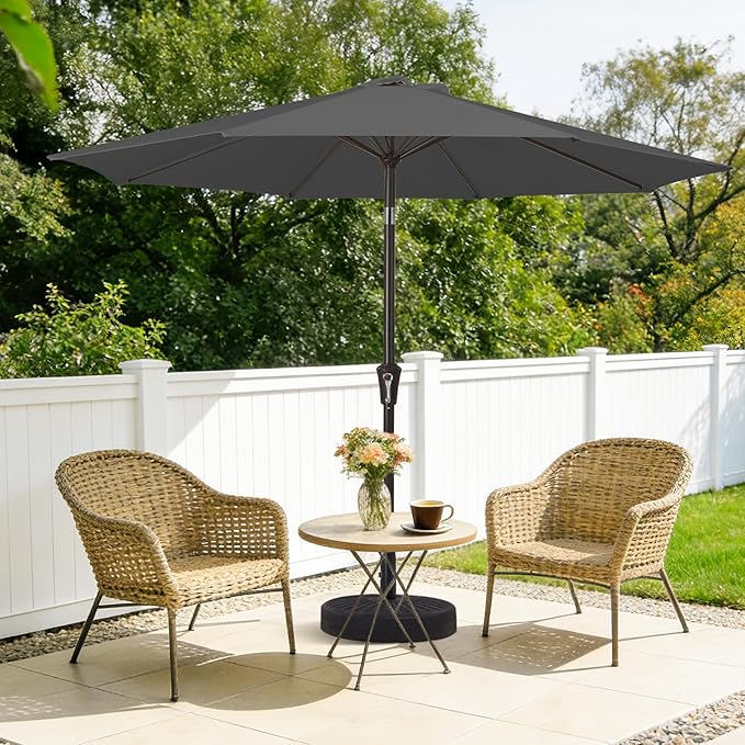 MEWAY 9ft Patio Umbrella Outdoor Table Umbrellas - Image 2