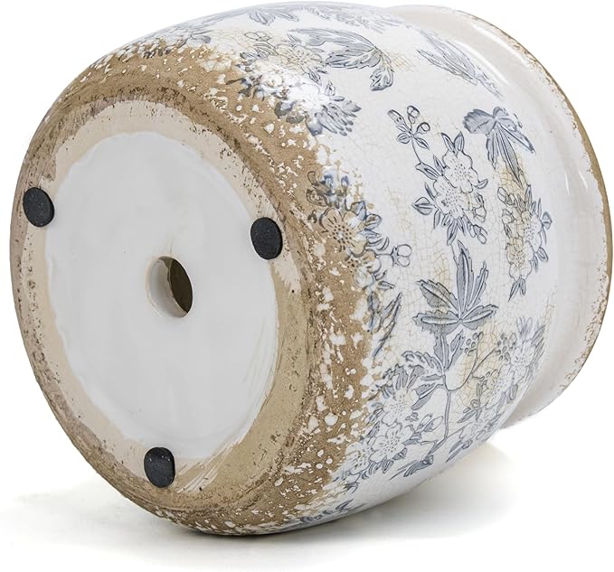 Vintage Ceramic Ice Crack Flower Pot - Image 8