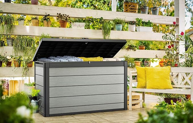 Keter Denali 200 Gallon Resin Large Deck Box - Image 9