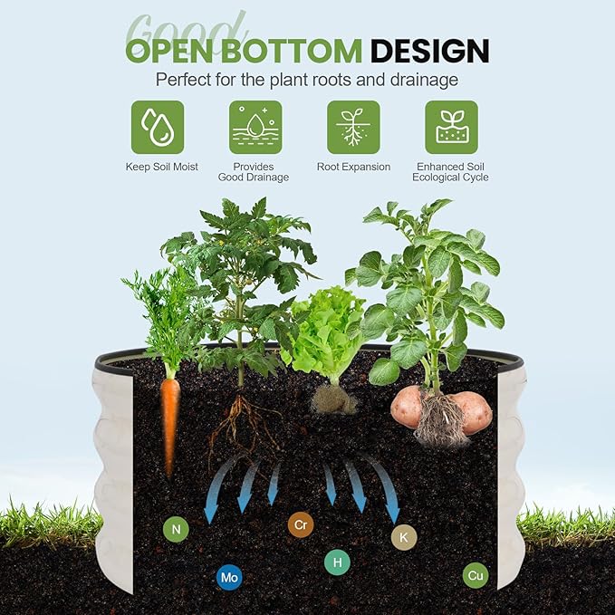 G GOOD GAIN Round Raised Garden Bed - Image 5