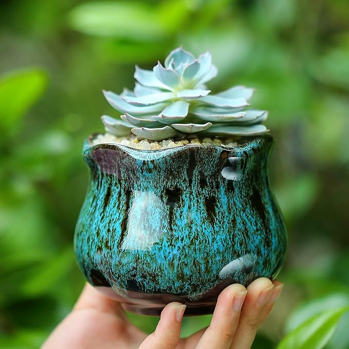 Cute Ceramic Succulent Planters, Garden Pots - Image 9