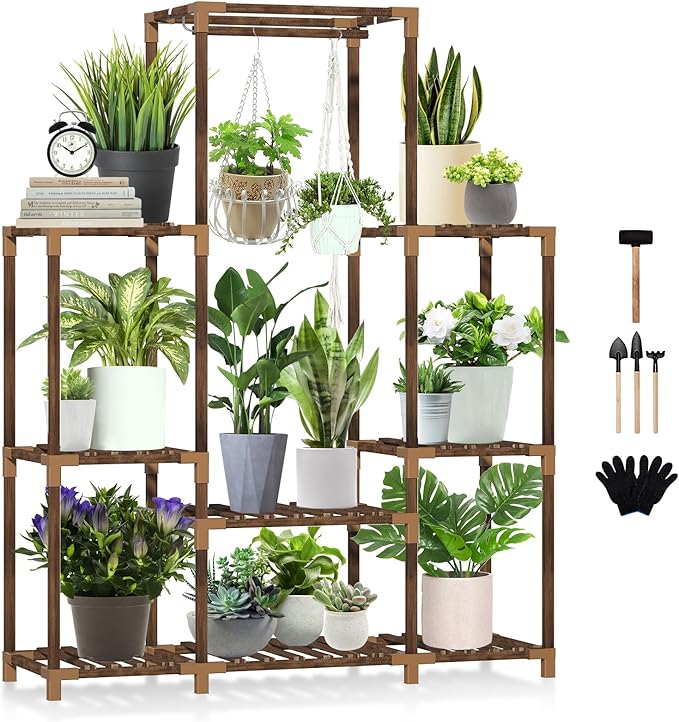 Uneedem Plant Stand Indoor Outdoor Tall Shelf by Uneedem