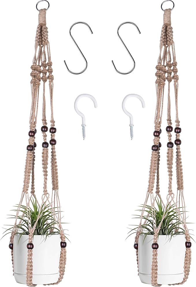 Macrame Plant Hanger Indoor Hanging by BlueMake