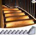 VOLISUN Outdoor Stair Lights 8 Pack, Solar Step Lights Waterproof IP67 by VOLISUN