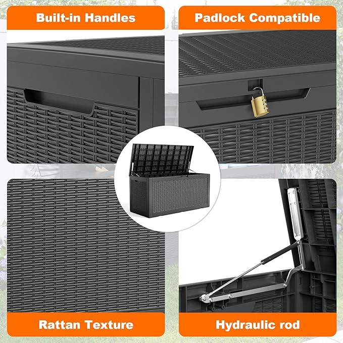 ROJIK Outdoor Storage Housing Deck Box - Image 3