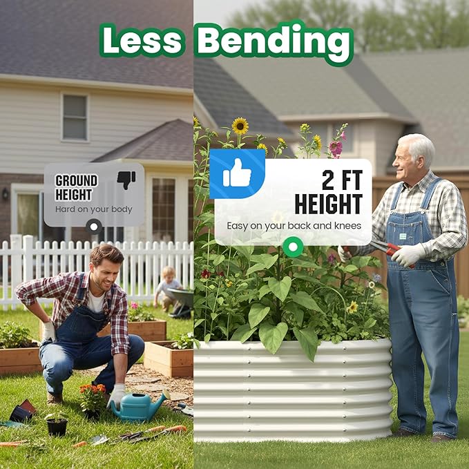 Quictent Galvanized Tall Raised Garden Bed Kit, - Image 3
