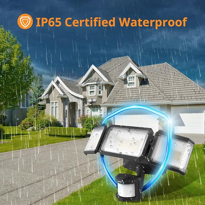 LEPOWER Battery Powered LED Flood Light Outdoor, 1500LM Motion Sensor Security - Image 7