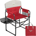 SUNNYFEEL Camping Directors Chair, Heavy Duty, Oversized Portable Folding Chair by SunnyFeelCamping