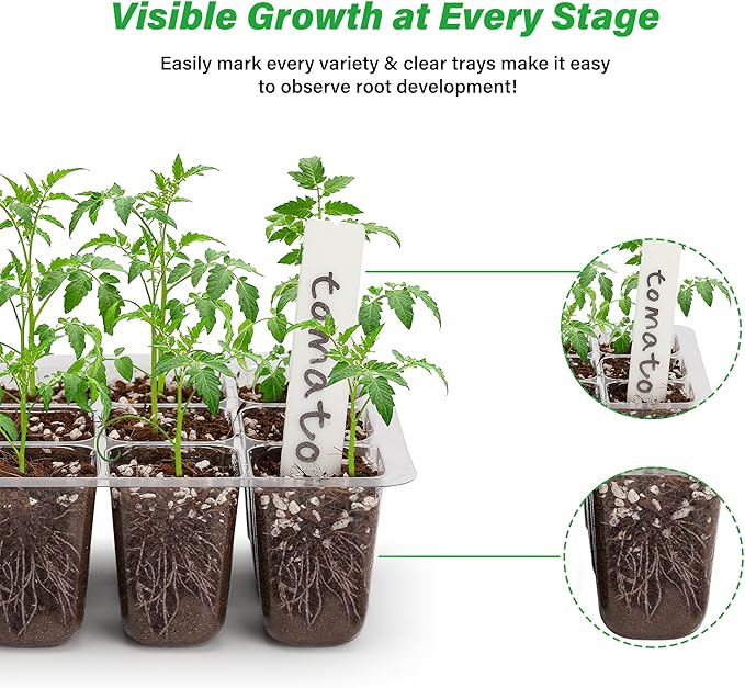 Bonviee 5-Pack Seed Starter Trays - Image 4