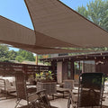 LOVE STORY Custom Size 16'x16'x22.6' Brown Sun Shade Sail Right Triangle by LOVESTORY