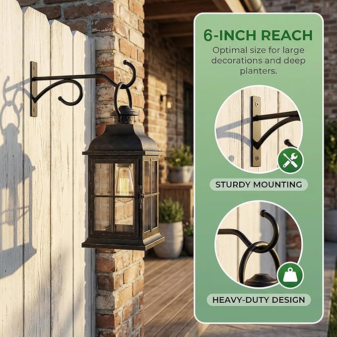 2Pack 6 Inch Plant Hangers for Hanging Baskets, Hanger for Indoor and Outdoor - Image 8