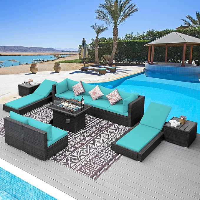 NICESOUL 11 Piece Patio Furniture Set by NICESOUL