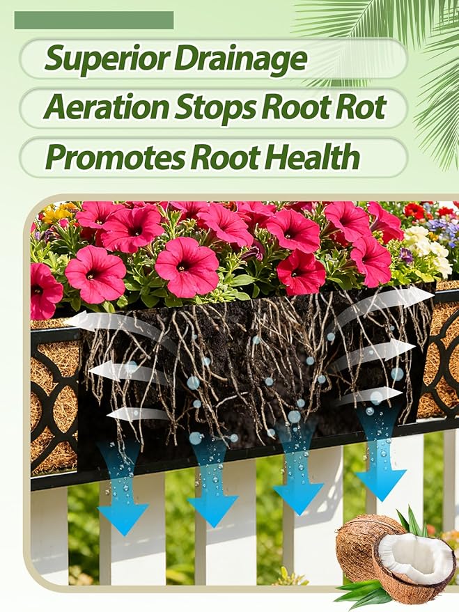 30in Tapered Coco Liners for Window Planter Box - Image 2